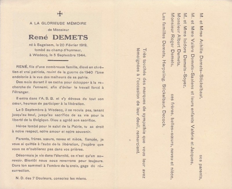 Photos de René DEMETS Foto's van René DEMETS